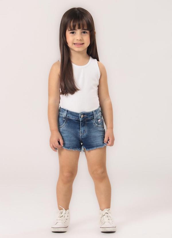 Sun Place - Shorts Jeans com Elastano Menina Azul 3