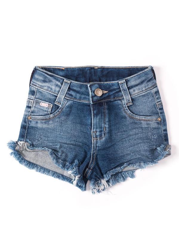 Sun Place - Shorts Jeans com Elastano Menina Azul 4