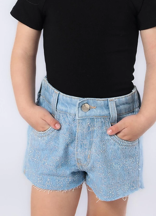 Sun Place - Shorts Jeans Confort Menina Azul