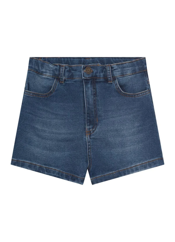 Brandili - Shorts Jeans Infantil Menina Azul 3