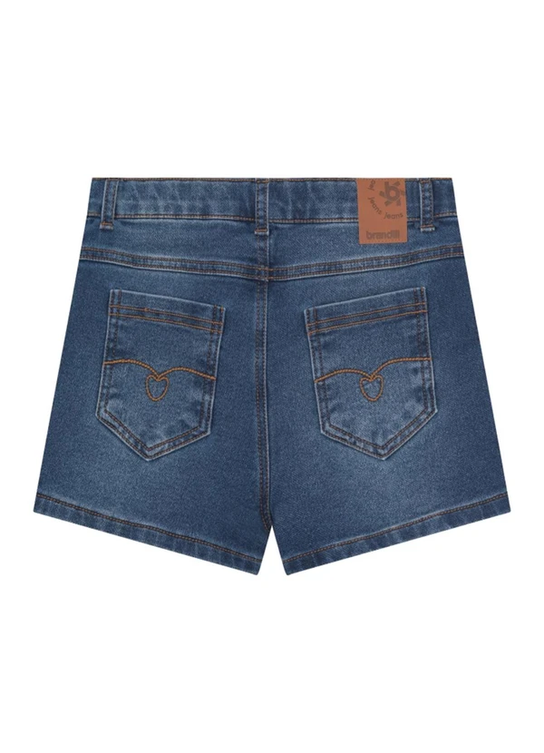 Brandili - Shorts Jeans Infantil Menina Azul 4