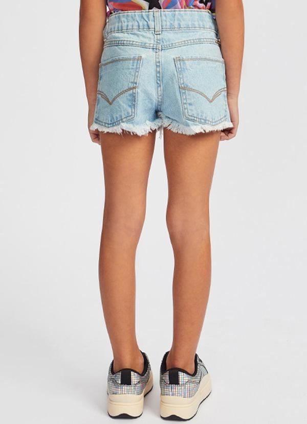 Sun Place - Shorts Jeans Infantil Menina Confort Azul 2