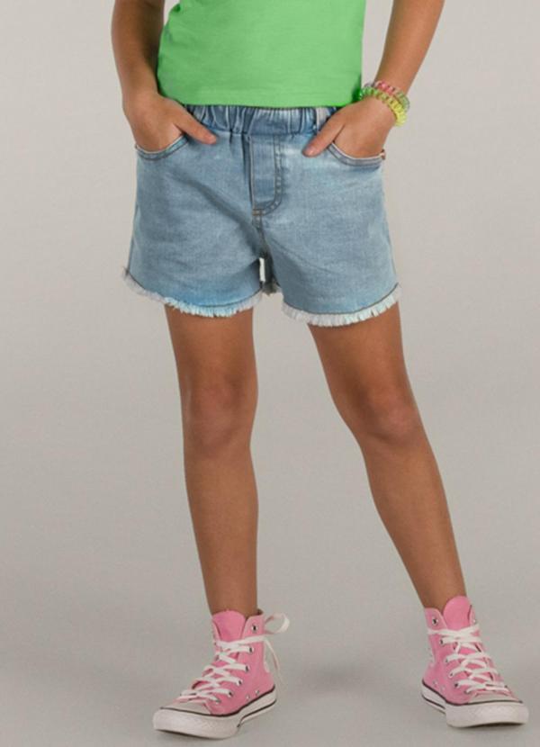 Brandili - Shorts Jeans Menina Azul