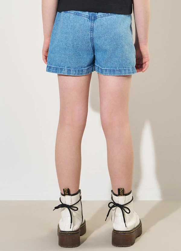 Catavento - Shorts Jeans Menina com Estrelas 2