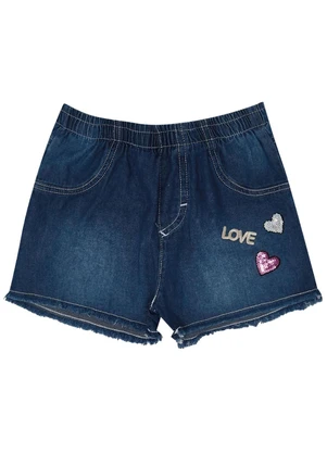 Pulla Bulla - Shorts Malha Azul - PULLA BULLA