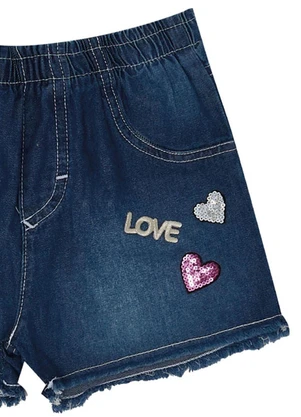 Pulla Bulla - Shorts Malha Azul - PULLA BULLA