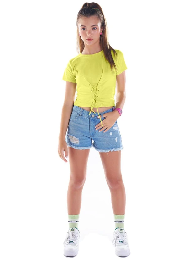 Pulla Bulla - Shorts Malha Azul 2