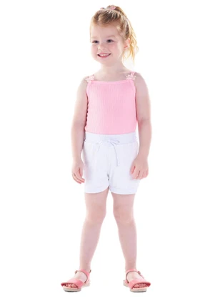 Pulla Bulla - Shorts Malha Branco - PULLA BULLA