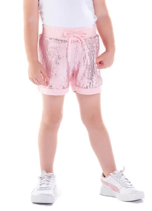 Pulla Bulla - Shorts Malha Rosa - PULLA BULLA