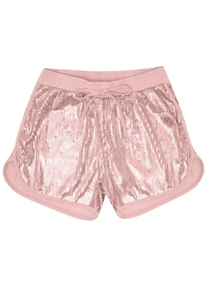 Pulla Bulla - Shorts Malha Rosa - PULLA BULLA