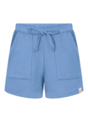 Alakazoo - Shorts Menina com Bolsos em Moletom Azul - ALAKAZOO