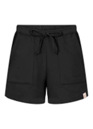 Alakazoo - Shorts Menina com Bolsos em Moletom Preto - ALAKAZOO