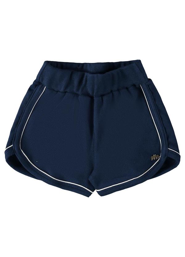 Milli e Nina - Shorts Menina em Punho Azul