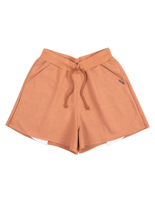 Soft Bonni - Shorts Moletinho Bege