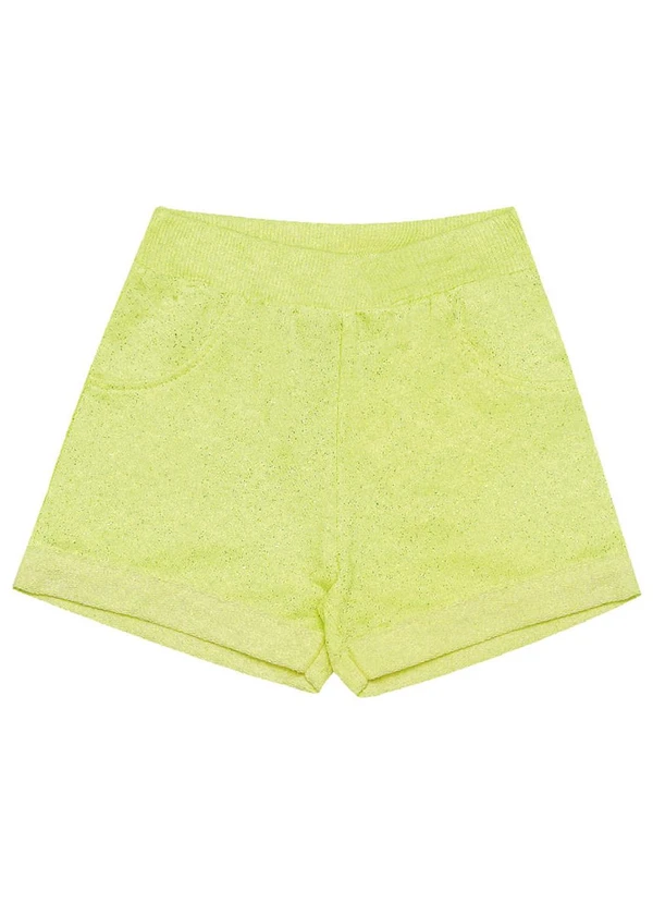 Pulla Bulla - Shorts Moletinho Menina Amarelo