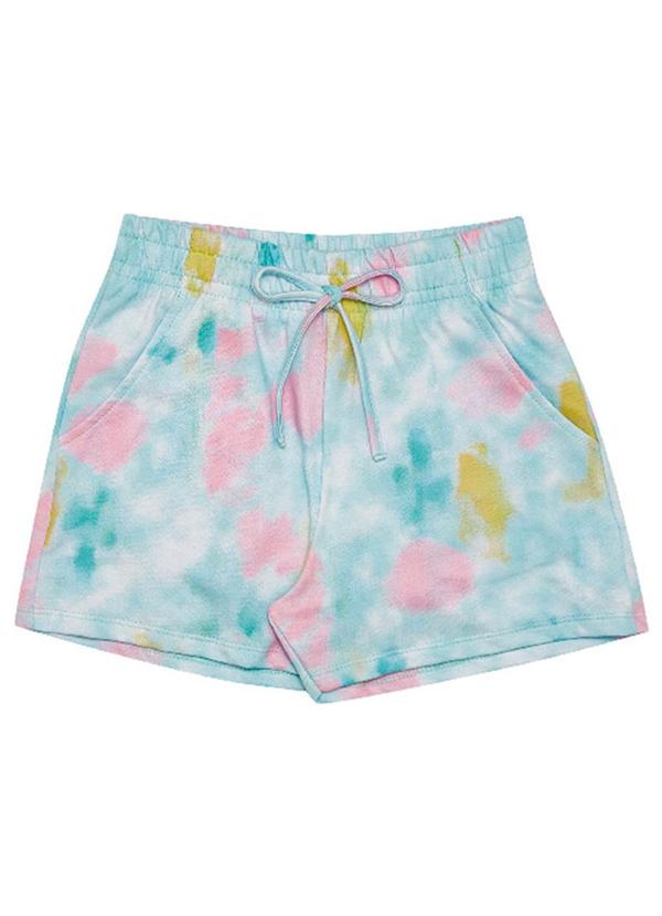 Pulla Bulla - Shorts Moletinho Menina Azul