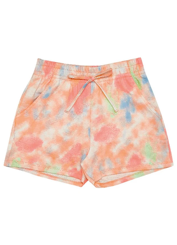 Pulla Bulla - Shorts Moletinho Menina Laranja