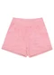 Pulla Bulla - Shorts Moletinho Menina Amarelo - variação: Rosa