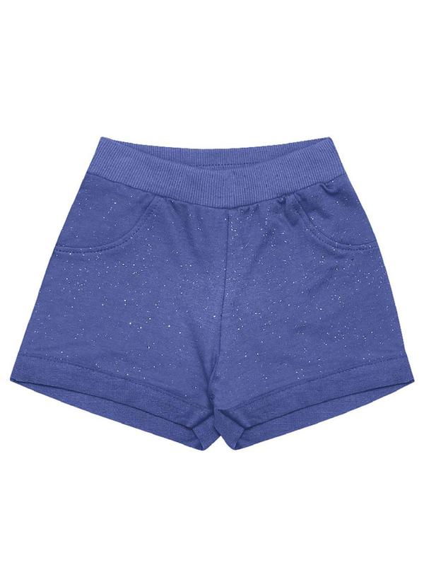 Pulla Bulla - Shorts Moletinho Menina Roxo