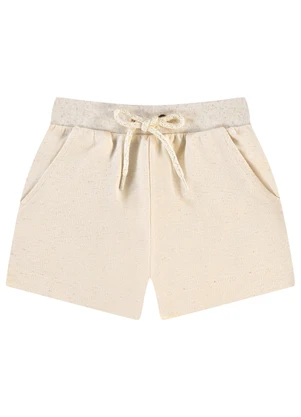 Pulla Bulla - Shorts Moletinho Natural - PULLA BULLA