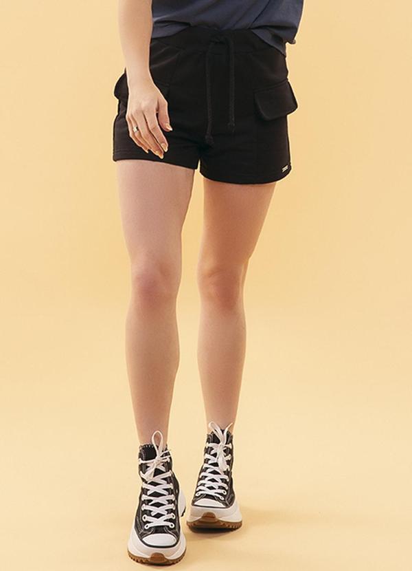 Soft Bonni - Shorts Moletinho Preto