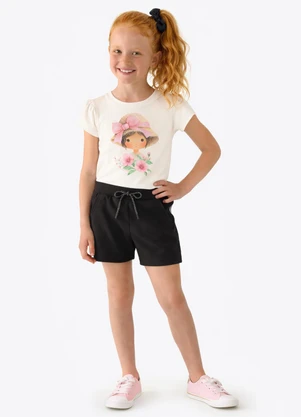Pulla Bulla - Shorts Moletinho Preto - PULLA BULLA
