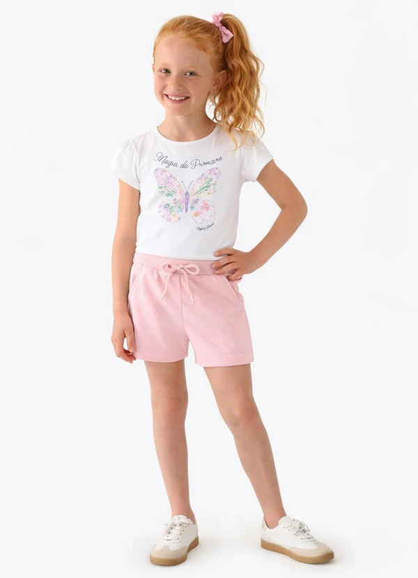 Pulla Bulla - Shorts Moletinho Rosa