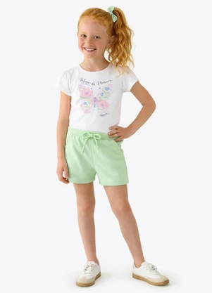 Pulla Bulla - Shorts Moletinho Verde - PULLA BULLA