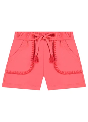 Pulla Bulla - Shorts Moletinho Vermelho - PULLA BULLA