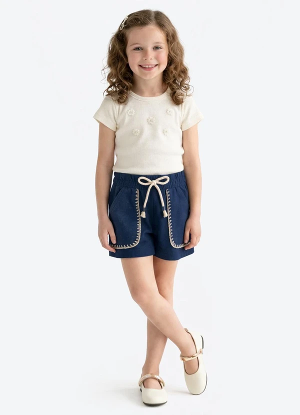 Pulla Bulla - Shorts Moletinnho Marinho