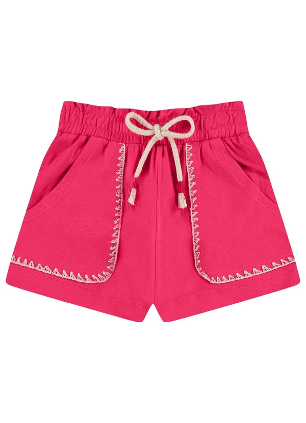 Pulla Bulla - Shorts Moletinnho Rosa