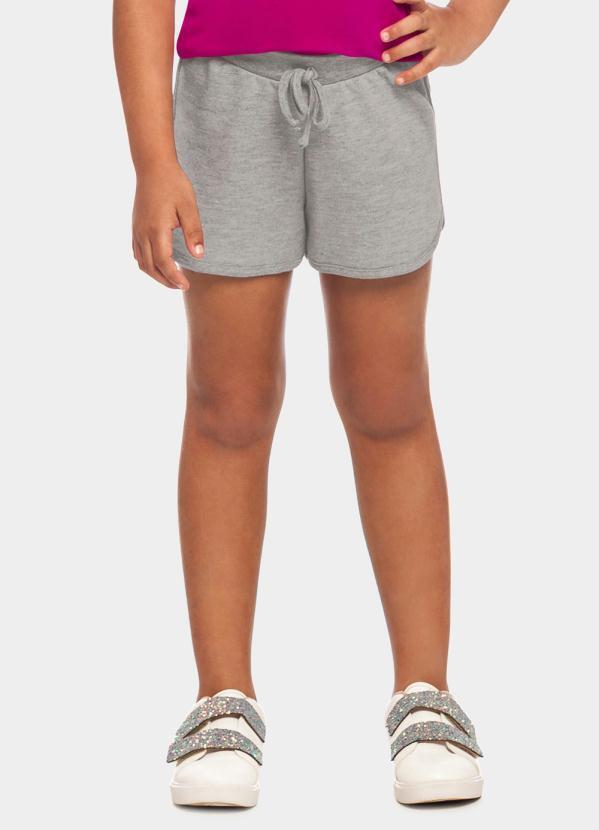 Alakazoo - Shorts Moletom com Laço Mescla Medio