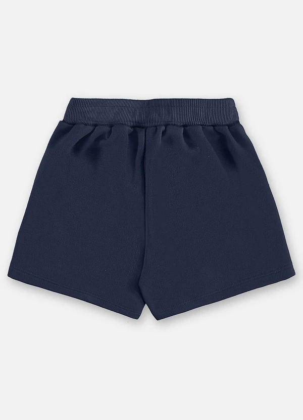 Up Baby - Shorts Moletom Infantil Finino Azul 2