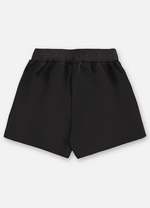 Up Baby - Shorts Moletom Infantil Finino Preto - UP BABY