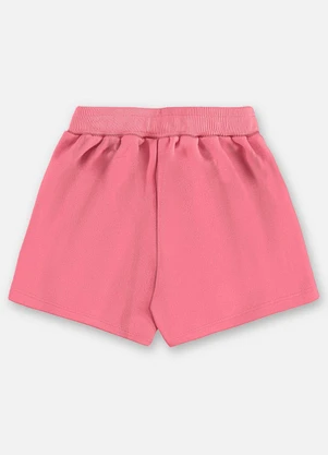 Up Baby - Shorts Moletom Infantil Finino Rosa - UP BABY