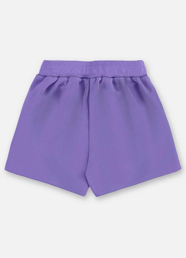 Up Baby - Shorts Moletom Infantil Finino Roxo 4