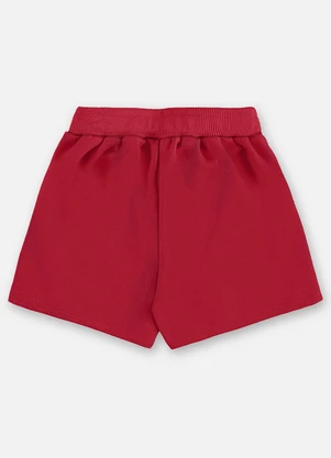 Up Baby - Shorts Moletom Infantil Vermelho - UP BABY