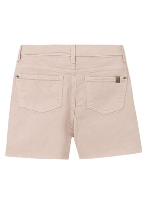 Carinhoso - Shorts Mom Sarja Menina Rosa Pastel - CARINHOSO
