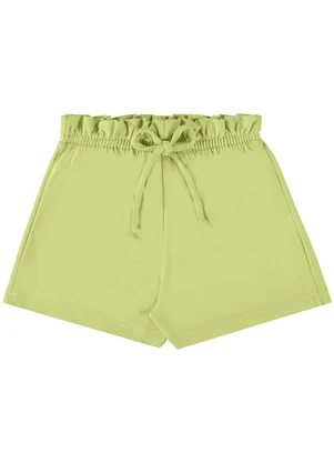 Bee Loop - Shorts para Menina em Moletom Verde - BEE LOOP