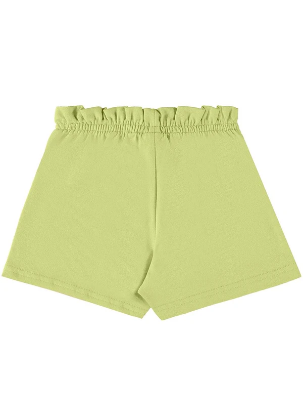 Bee Loop - Shorts para Menina em Moletom Verde 3