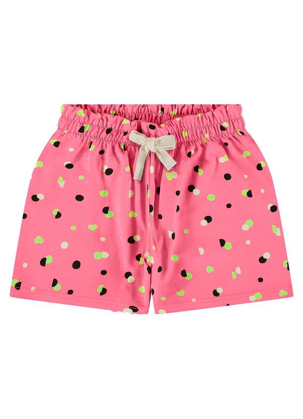 Malwee Kids - Shorts Rosa Clochard Poá em Malha 3