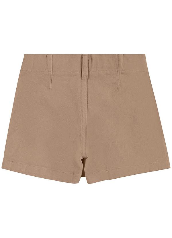 Carinhoso - Shorts Saia com Pregas Menina Bege 4