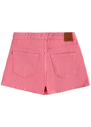 Malwee Kids - Shorts Saia Evasê em Sarja Rosê - MALWEE KIDS