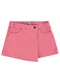 Malwee Kids - Shorts Saia Evasê em Sarja Rosê - variação: Rosê