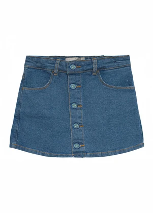 Malwee Kids - Shorts Saia Evasê Jeans Azul - MALWEE KIDS