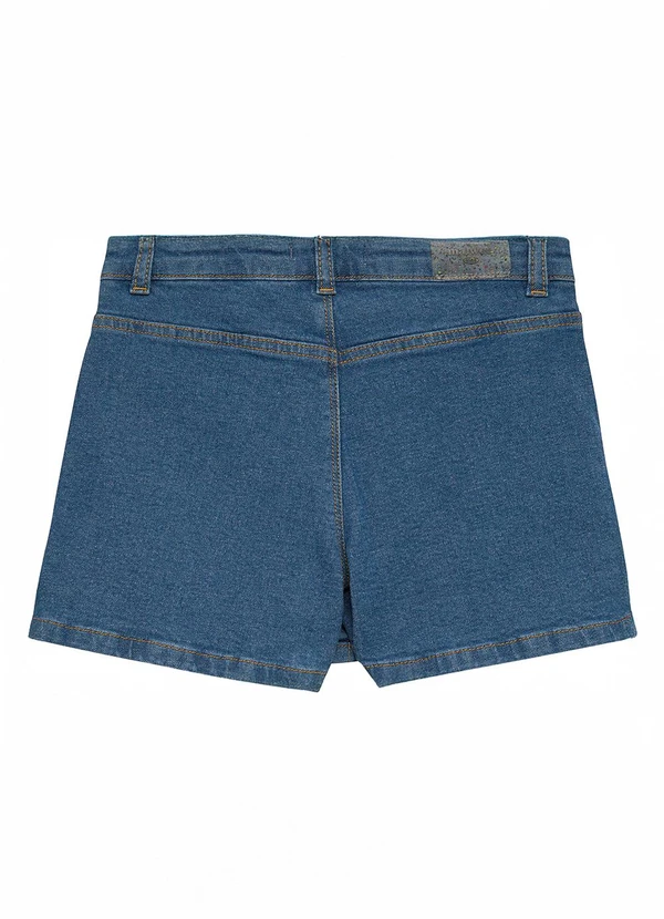 Malwee Kids - Shorts Saia Evasê Jeans Azul 2