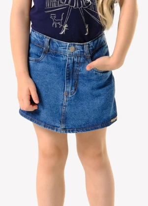 Trick Nick - Shorts Saia Infantil Azul - TRICK NICK