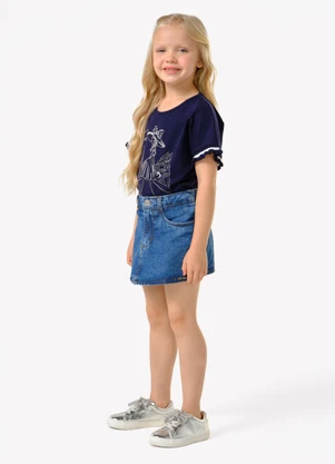 Trick Nick - Shorts Saia Infantil Azul - TRICK NICK