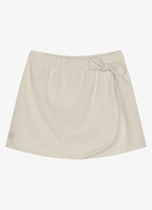 Trick Nick - Shorts Saia Infantil Piquet Bege - TRICK NICK