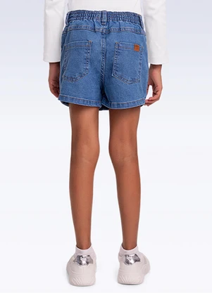 Fakini Kids - Shorts Saia Jeans Azul - FAKINI KIDS